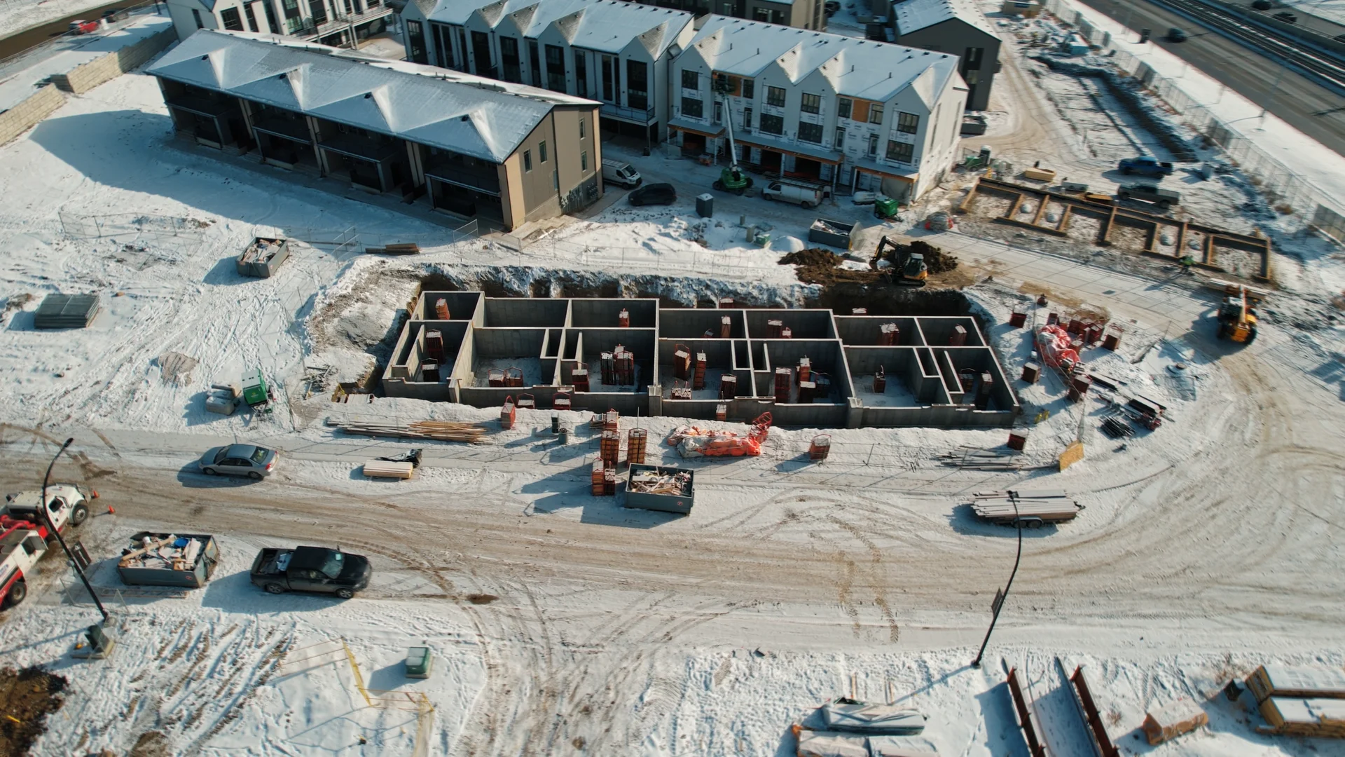 Concrete construction site Calgary