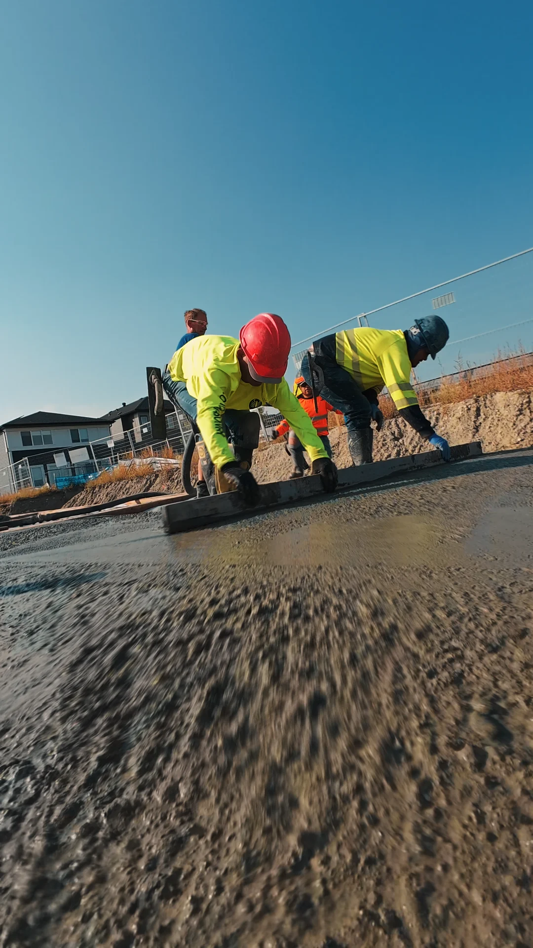 Exposed aggregate concrete in Calgary