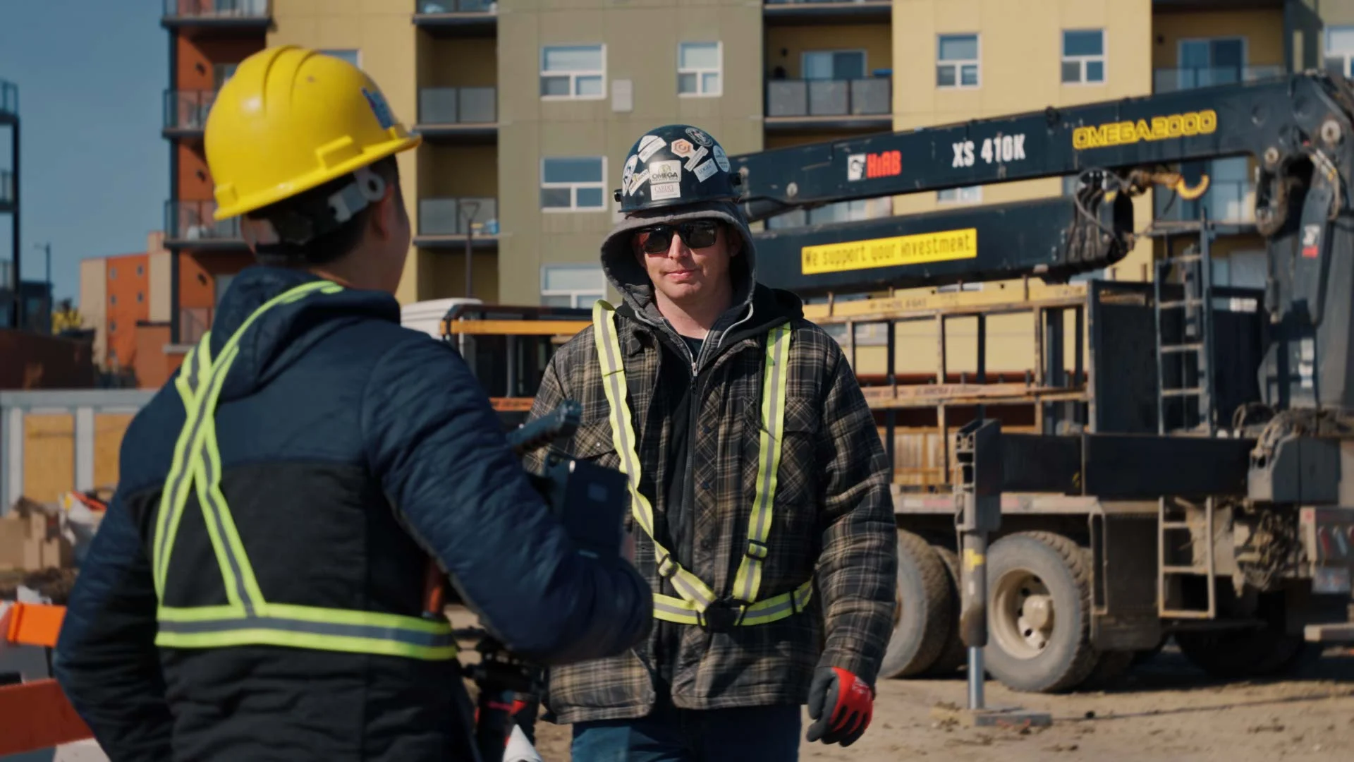 Omega 2000 crew pouring foundations in Calgary
