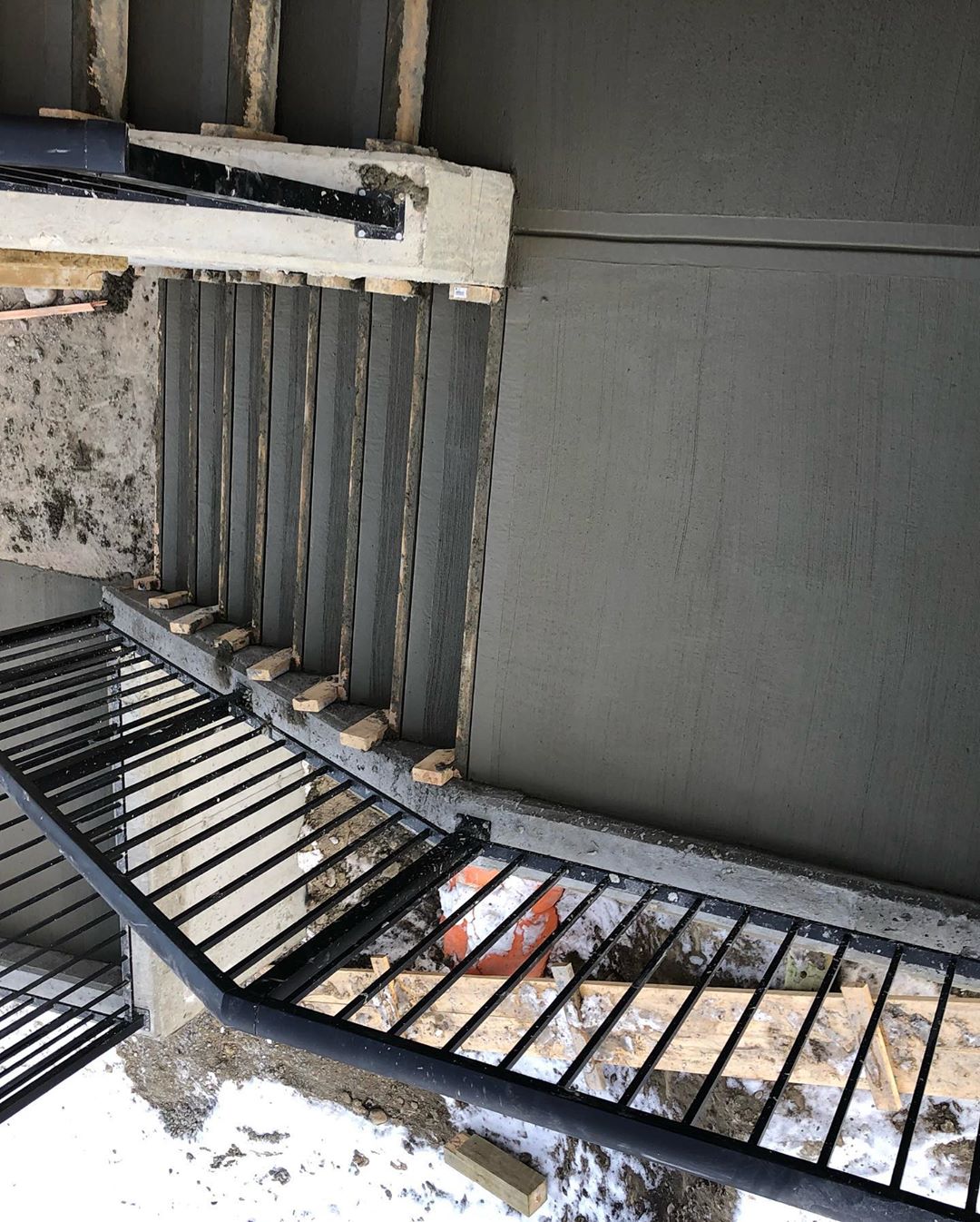 Omega 2000 concrete stairs site Calgary
