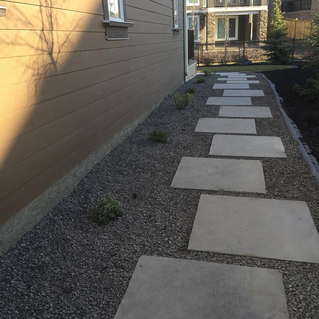Decorative concrete walkway Calgary