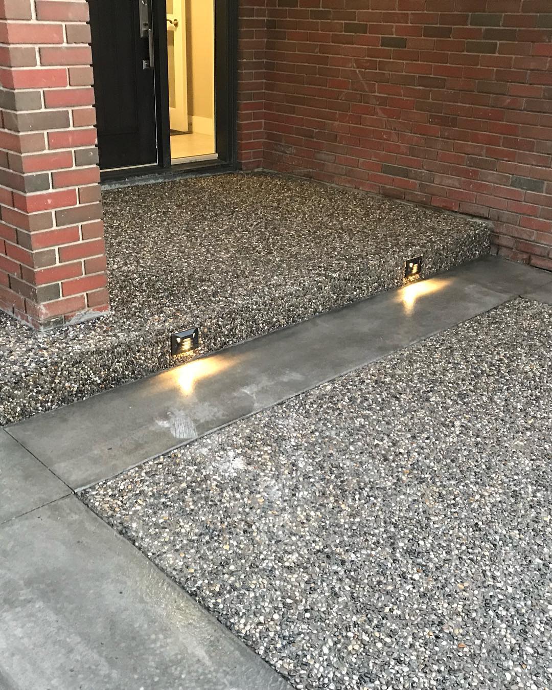 Contemporary modern concrete steps Calgary