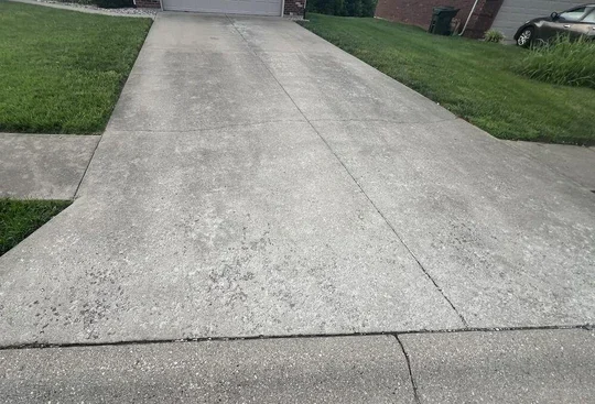 concrete driveway spalling