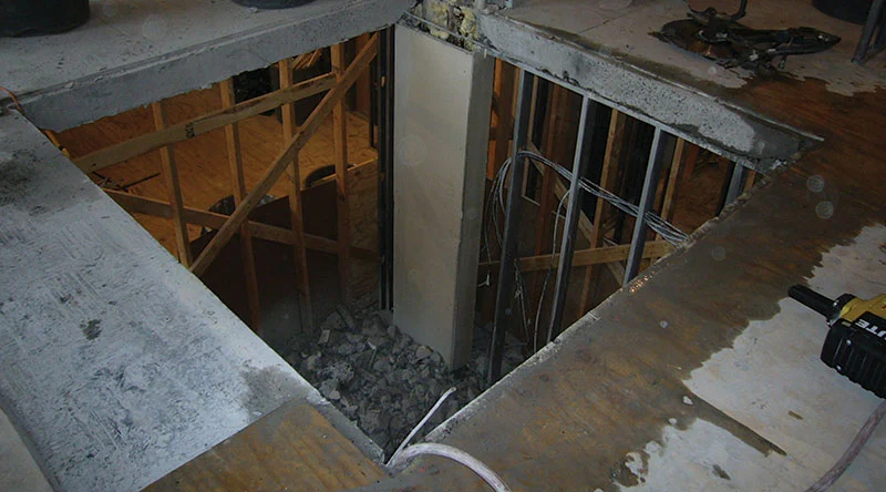 Cutting Openings in an Existing Concrete Slab
