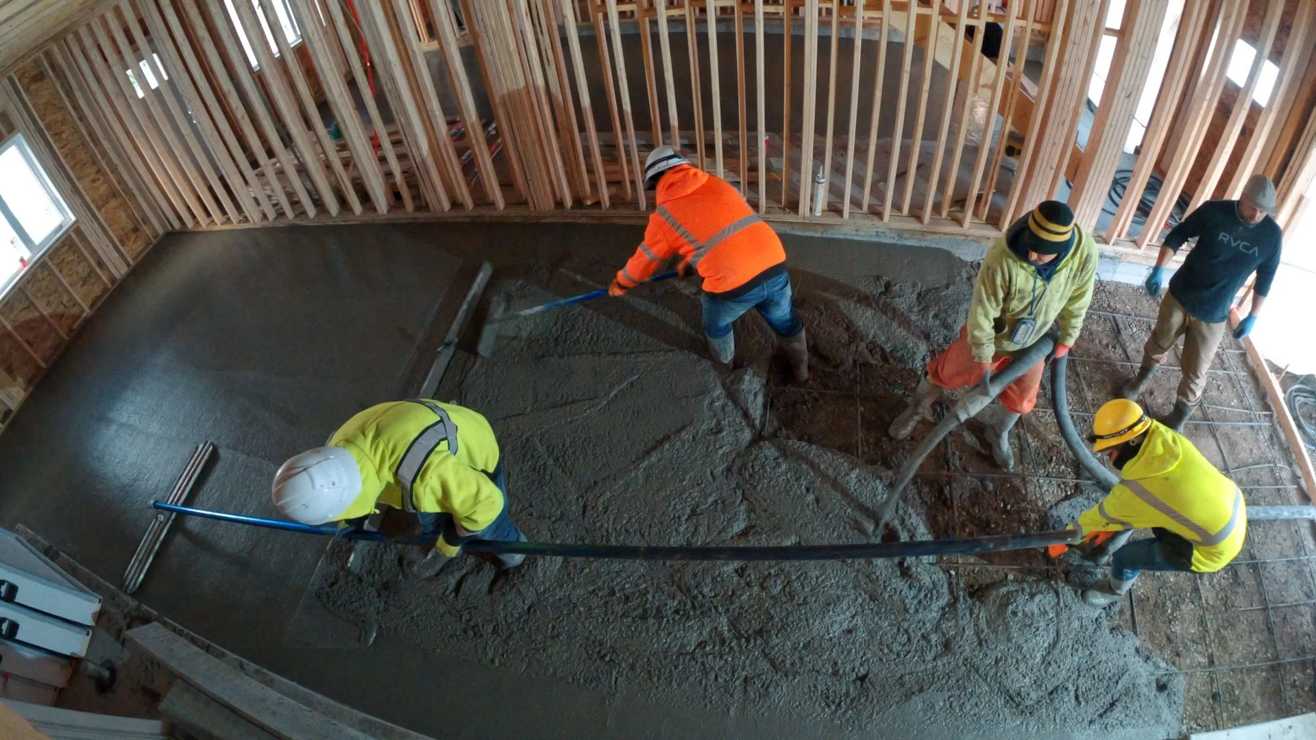 Concrete floor overlay