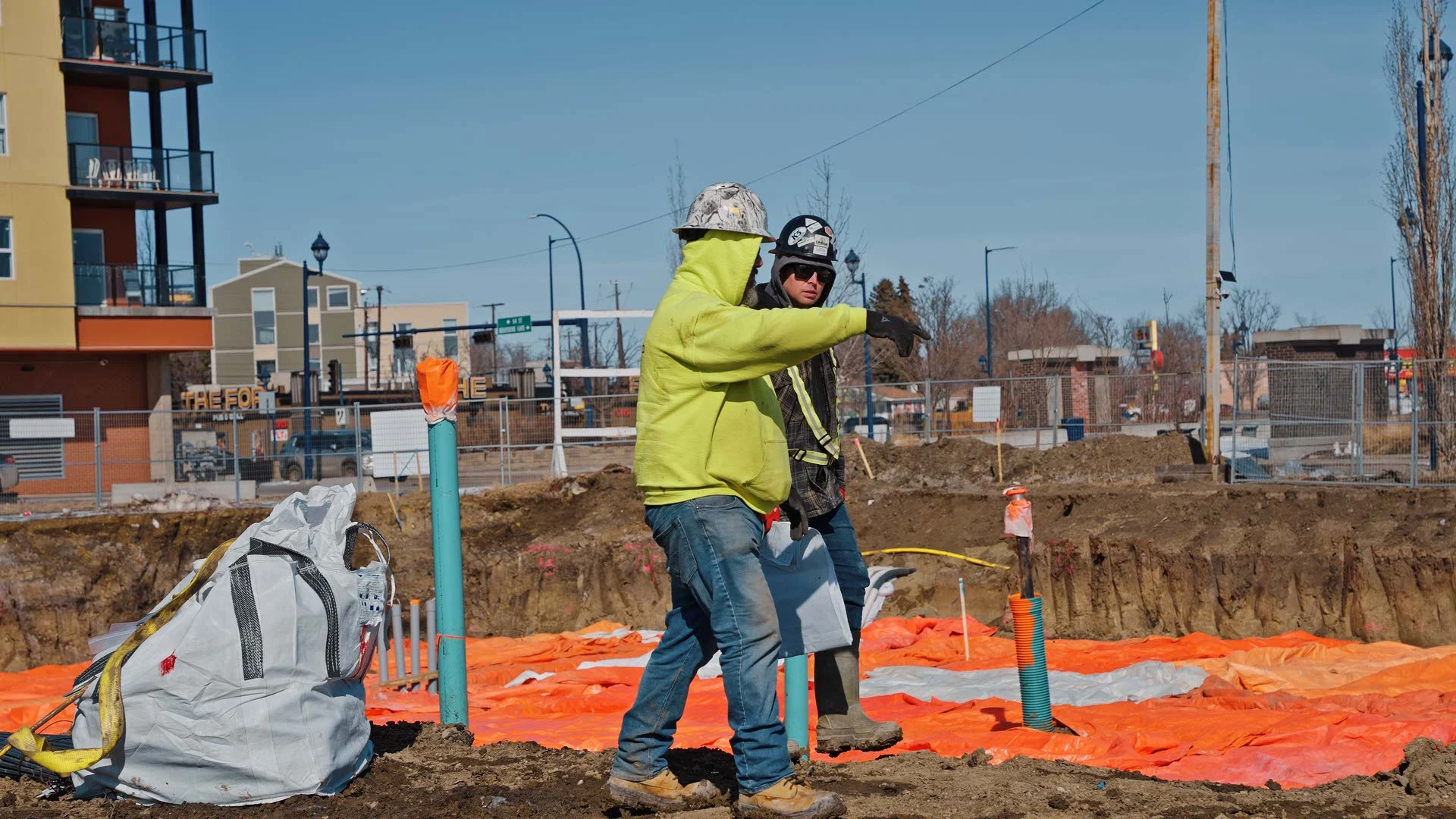 Omega 2000 crew on a Calgary site